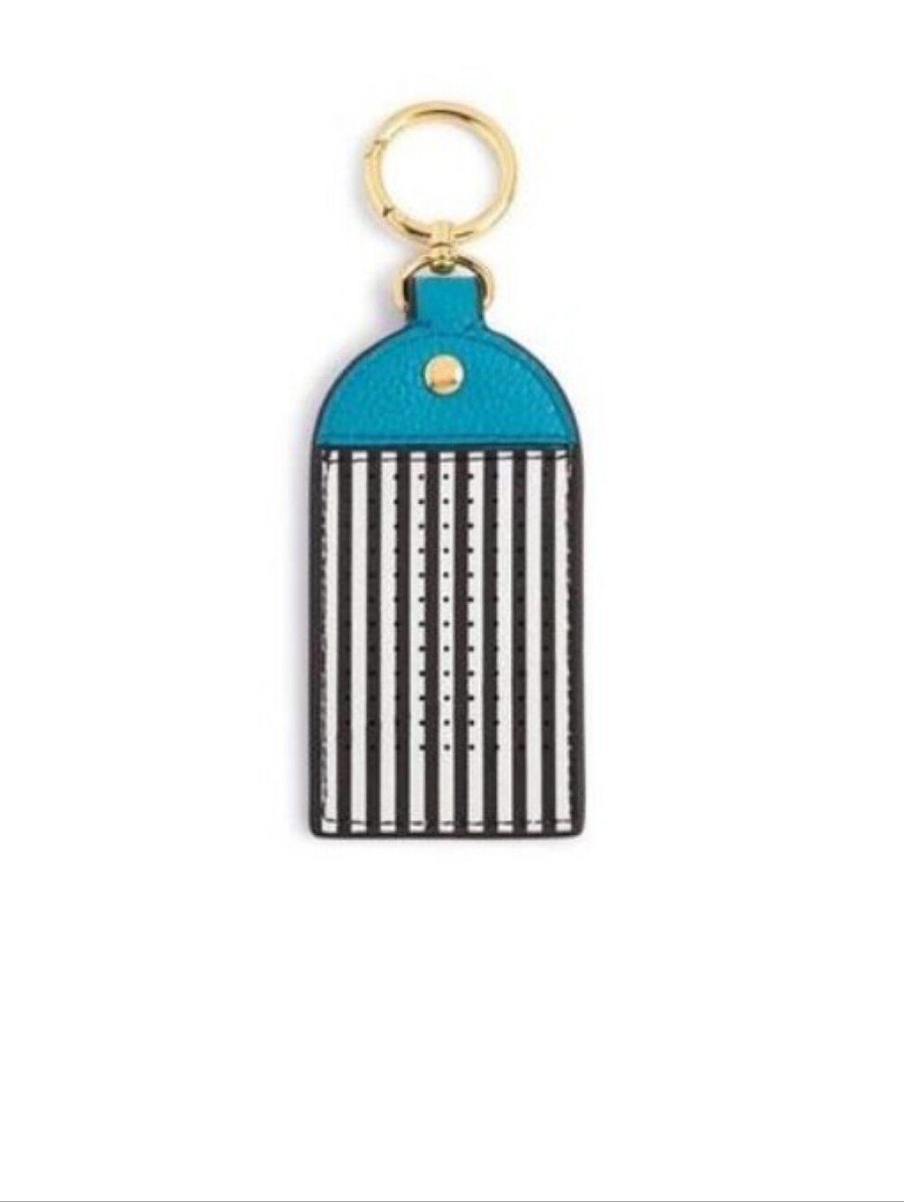 Henri Bendel Aqua Influencer Bag Tag Pin Charm Holder NWT